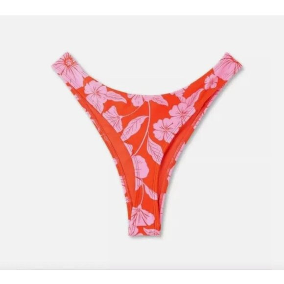 WILD FABLE MINI SKIRT COVER UP & BIKINI BOTTOM ULTRA CHEEKY 2 PIECE SET FLORAL - Picture 7 of 7